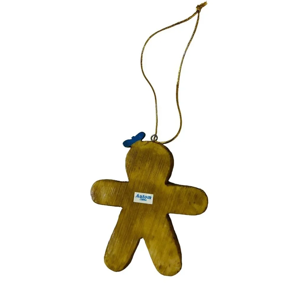 Vintage 3” Gingerbread Girl with Bow Decor Christmas Tree Ornament‎